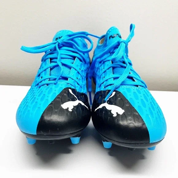 NEW Puma Future 5.4 Netfit Firm Ground Soccer Cleats Mens Blue Shoes - Picture 2 of 8